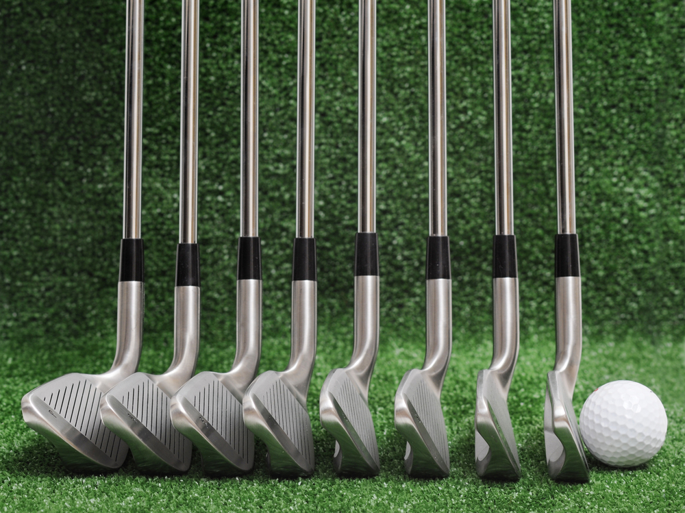 set of golf irons